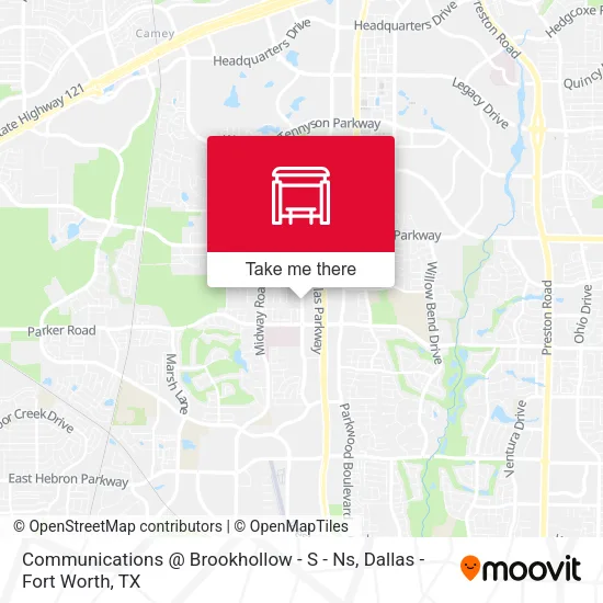 Communications @ Brookhollow - S - Ns map