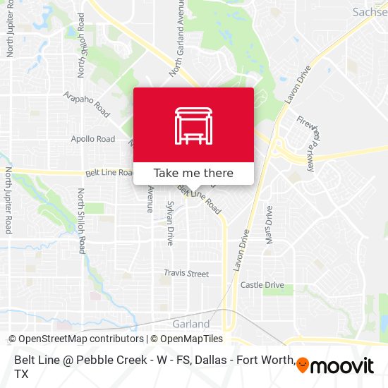 Belt Line @ Pebble Creek - W - FS map