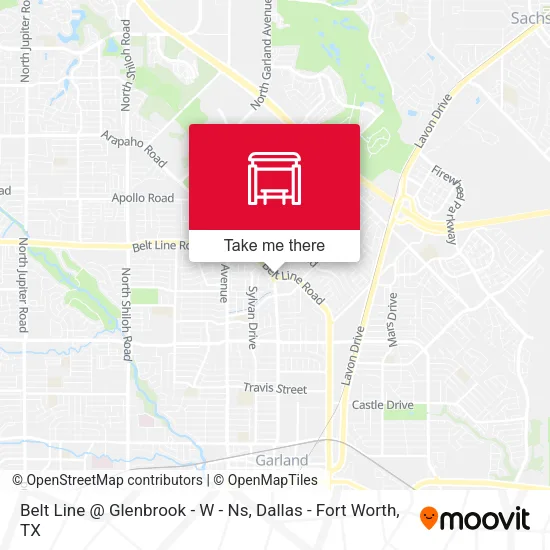 Belt Line @ Glenbrook - W - Ns map