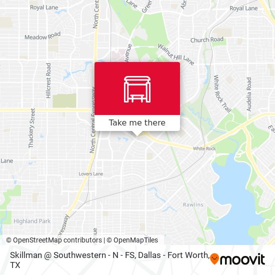 Skillman @ Southwestern - N - FS map