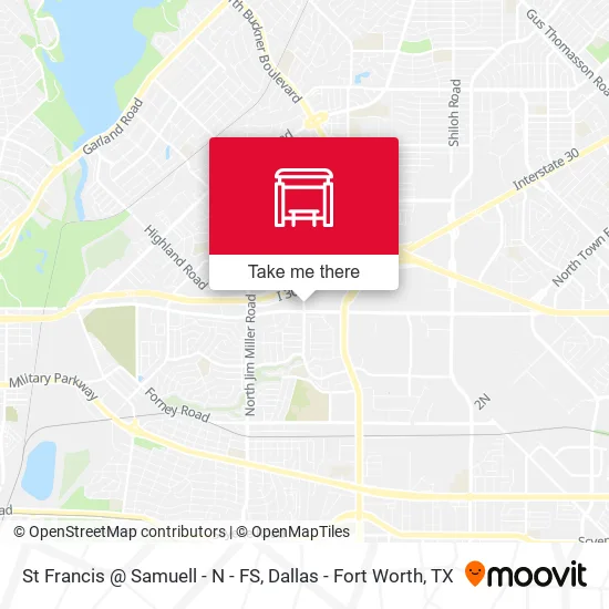 St Francis @ Samuell - N - FS map