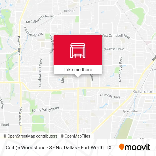 Coit @ Woodstone - S - Ns map