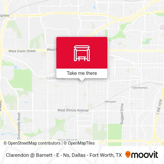 Clarendon @ Barnett - E - Ns map