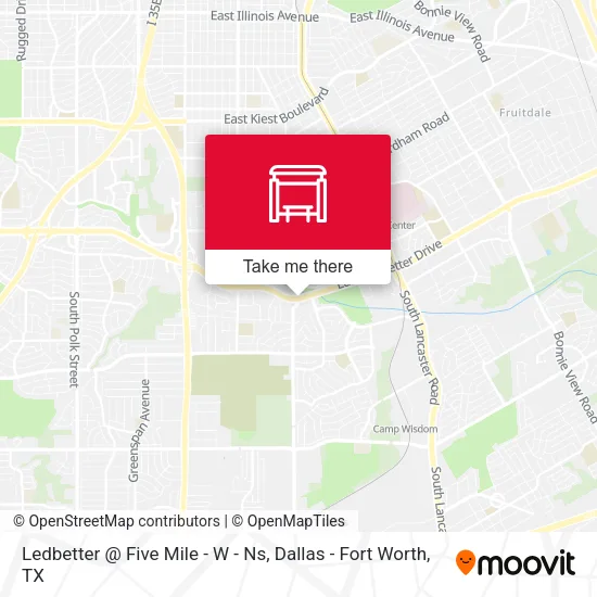 Ledbetter @ Five Mile - W - Ns map