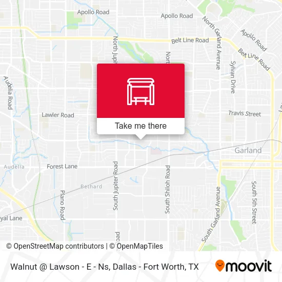 Mapa de Walnut @ Lawson - E - Ns