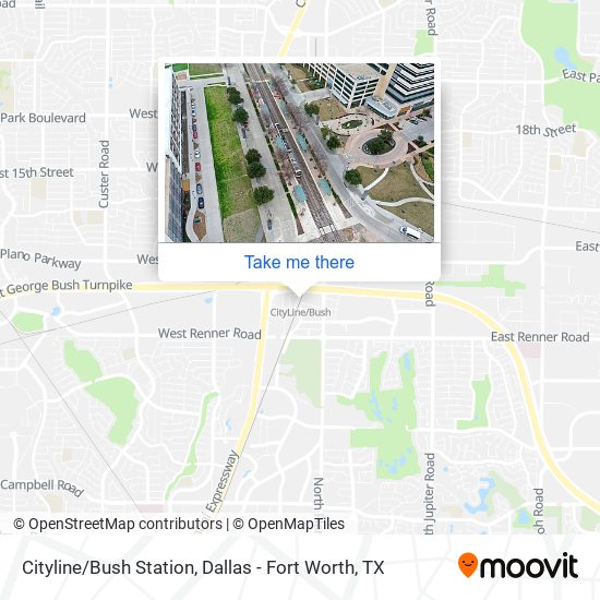 Cityline/Bush Station map