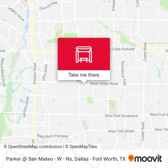 Parker @ San Mateo - W - Ns map