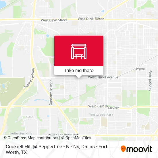 Cockrell Hill @ Peppertree - N - Ns map