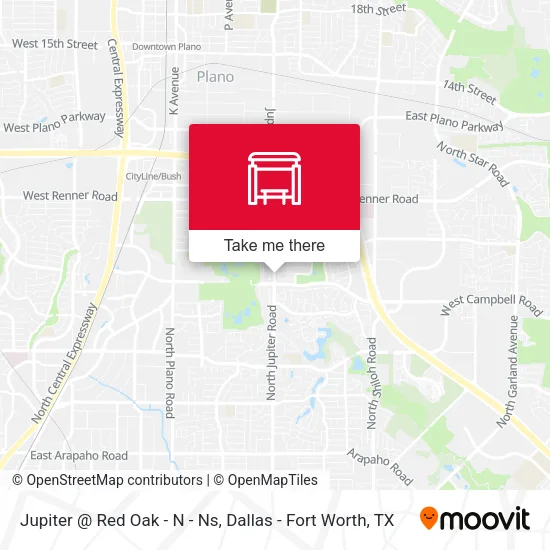 Jupiter @ Red Oak - N - Ns map