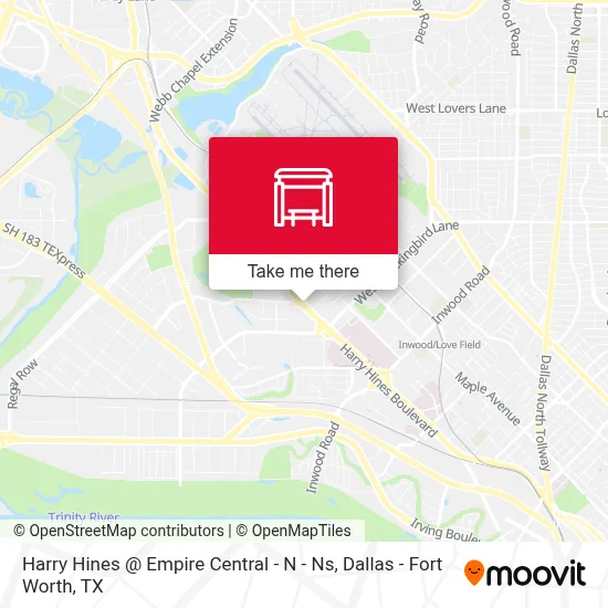 Harry Hines @ Empire Central - N - Ns map