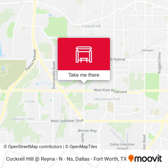 Cockrell Hill @ Reyna - N - Ns map