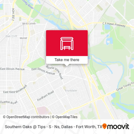 Southern Oaks @ Tips - S - Ns map