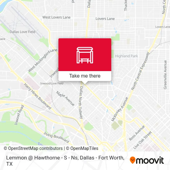 Lemmon @ Hawthorne - S - Ns map