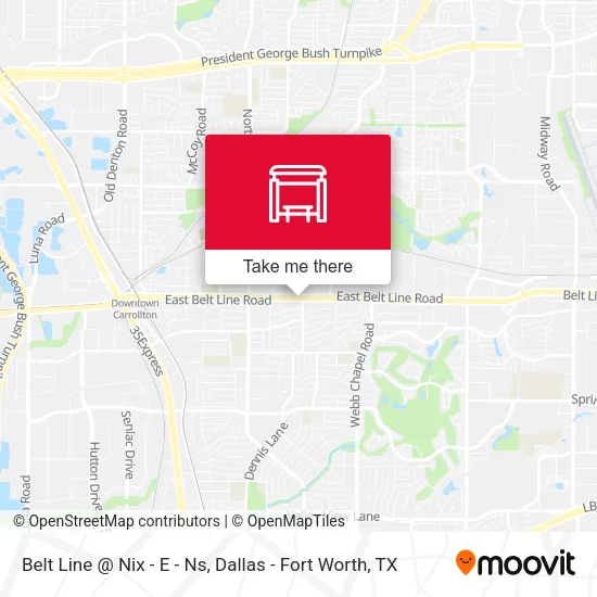 Belt Line @ Nix - E - Ns map