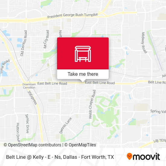 Belt Line @ Kelly - E - Ns map