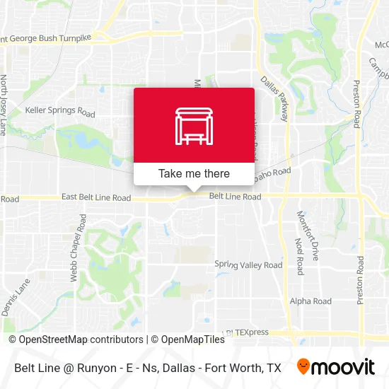 Belt Line @ Runyon - E - Ns map