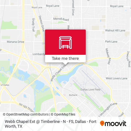 Webb Chapel Ext @ Timberline - N - FS map