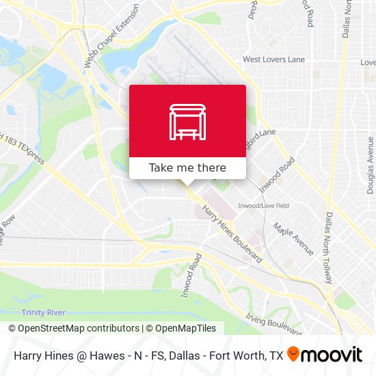 Harry Hines @ Hawes - N - FS map