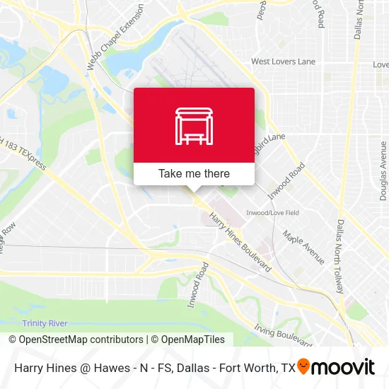 Harry Hines @ Hawes - N - FS map