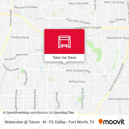 Mapa de Waterview @ Tatum - N - FS