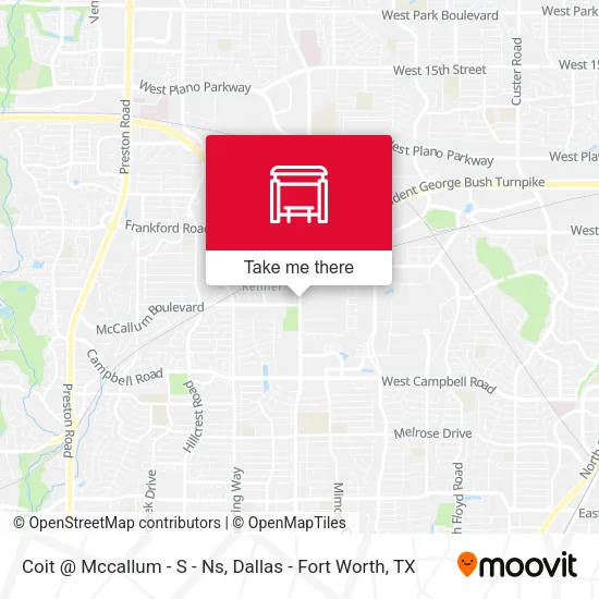 Coit @ Mccallum - S - Ns map
