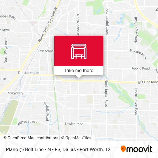 Plano @ Belt Line - N - FS map