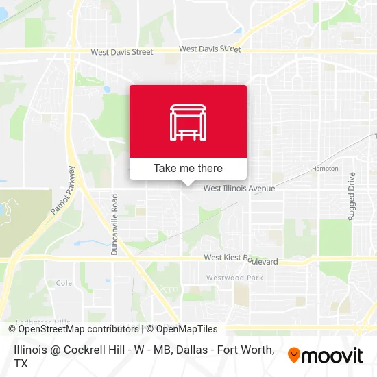 Illinois @ Cockrell Hill - W - MB map