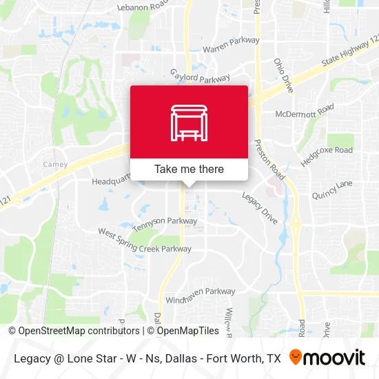 Legacy @ Lone Star - W - Ns map