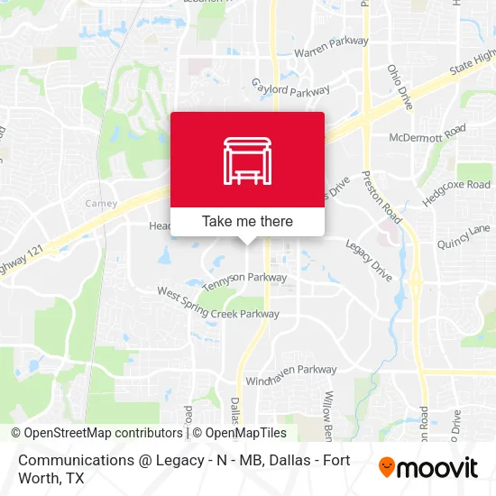 Communications @ Legacy - N - MB map