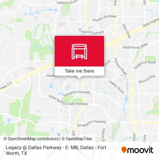 Legacy @ Dallas Parkway - E- MB map