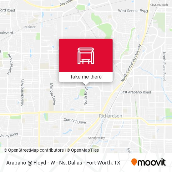 Arapaho @ Floyd - W - Ns map