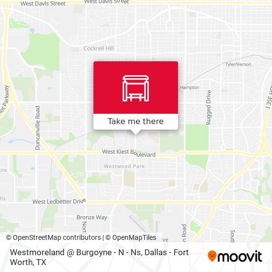 Westmoreland @ Burgoyne - N - Ns map