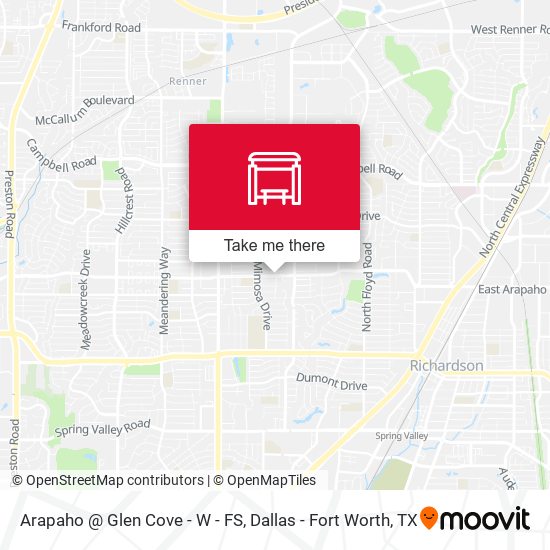 Arapaho @ Glen Cove - W - FS map