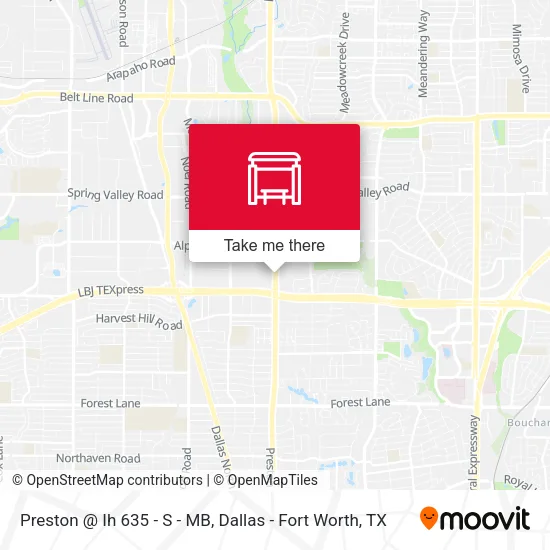 Preston @ Ih 635 - S - MB map