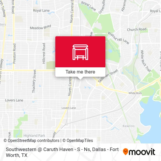 Southwestern @ Caruth Haven - S - Ns map