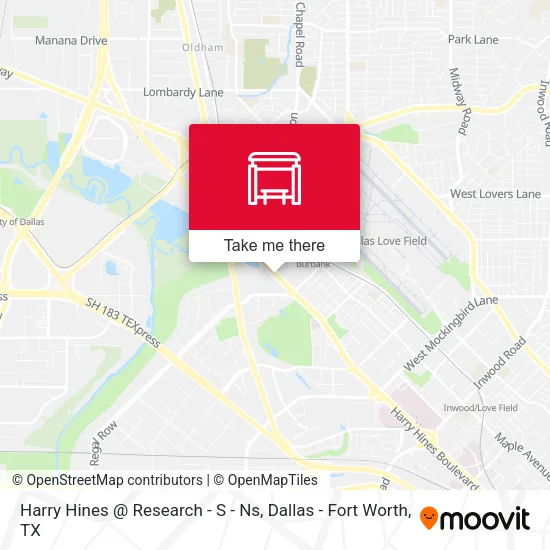 Harry Hines @ Research - S - Ns map