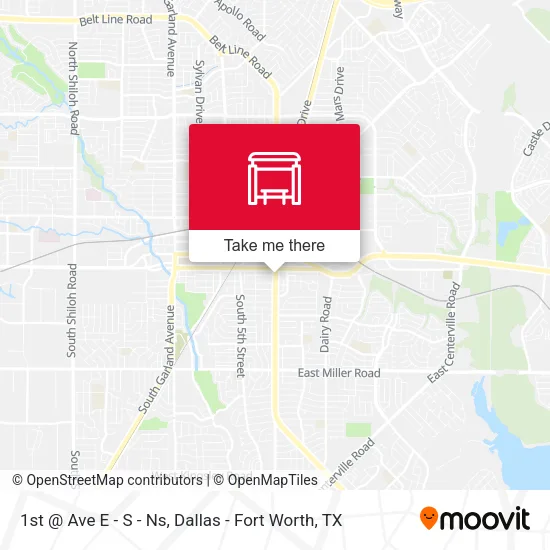 1st @ Ave E - S - Ns map