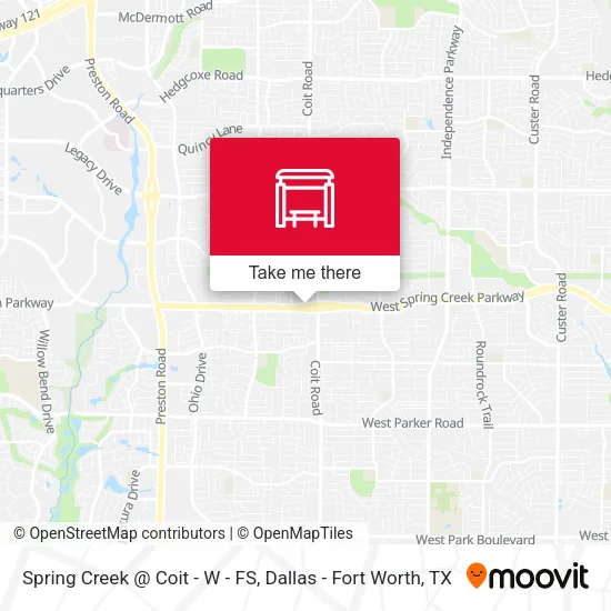 Spring Creek @ Coit - W - FS map