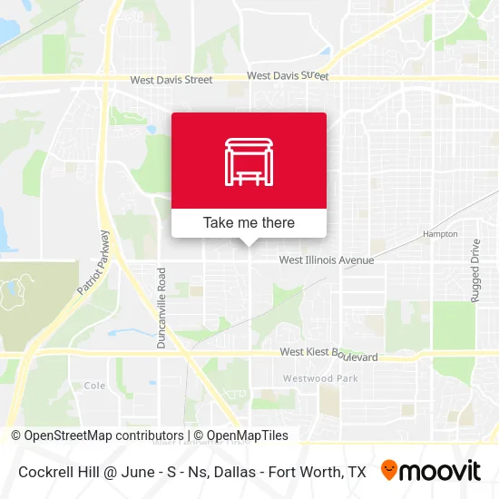 Cockrell Hill @ June - S - Ns map