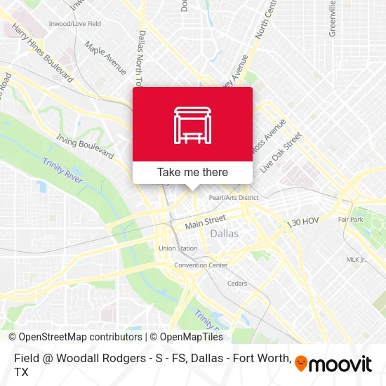 Field @ Woodall Rodgers - S - FS map