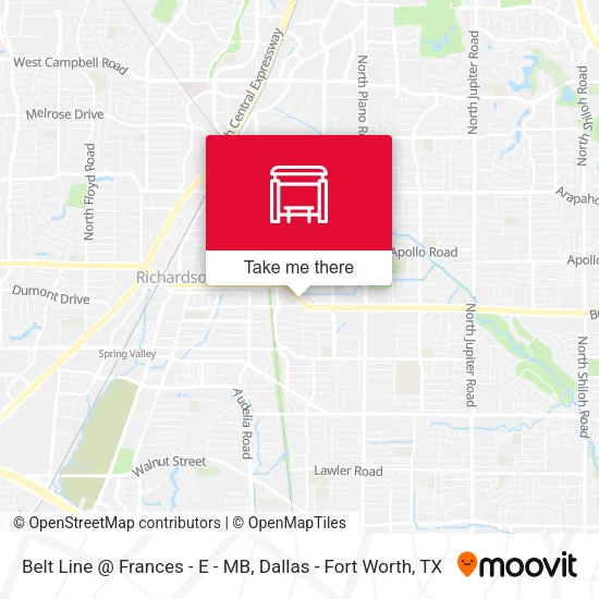 Belt Line @ Frances - E - MB map