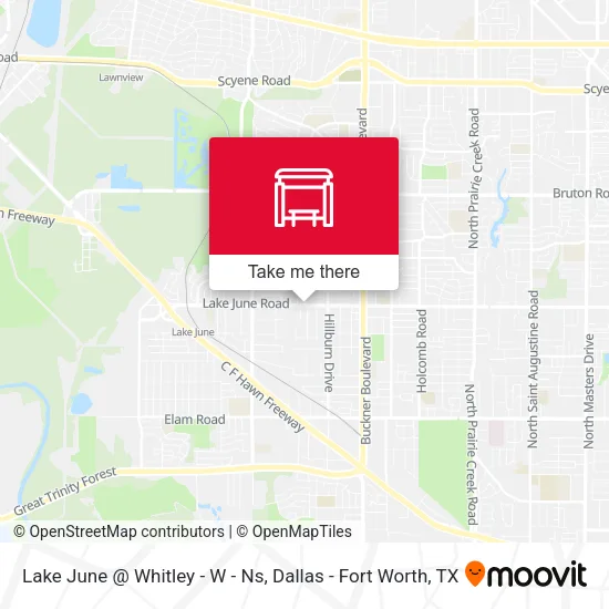 Lake June @ Whitley - W - Ns map