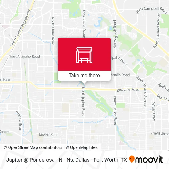 Jupiter @ Ponderosa - N - Ns map