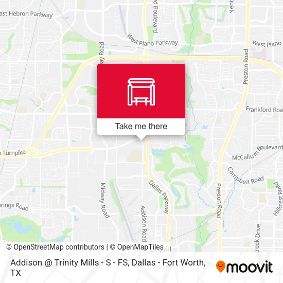 Addison @ Trinity Mills - S - FS map