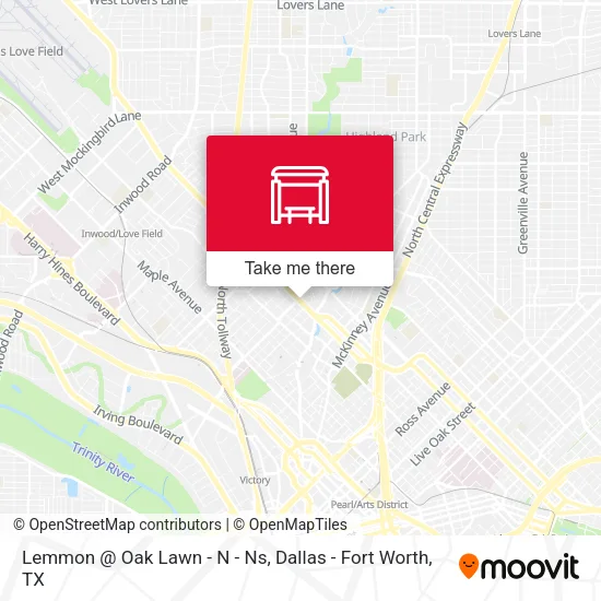 Lemmon @ Oak Lawn - N - Ns map