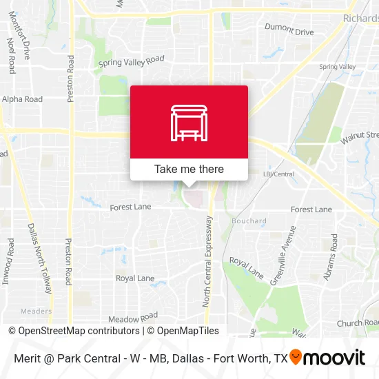 Merit @ Park Central - W - MB map