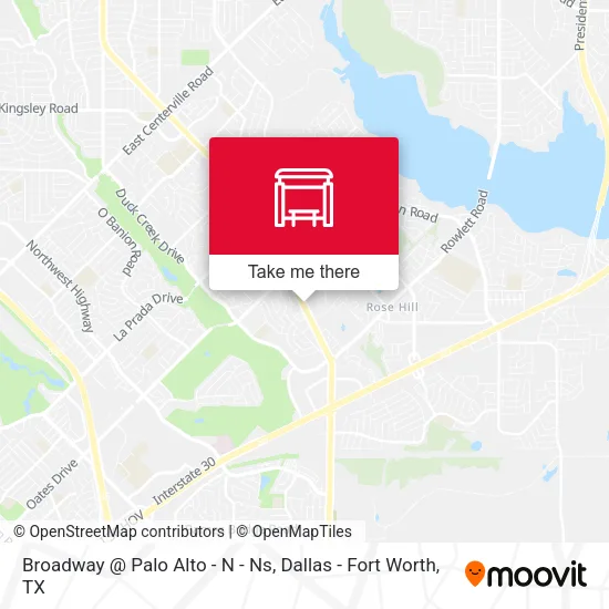 Broadway @ Palo Alto - N - Ns map