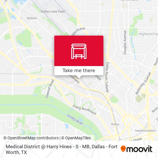 Medical District @ Harry Hines - S - MB map