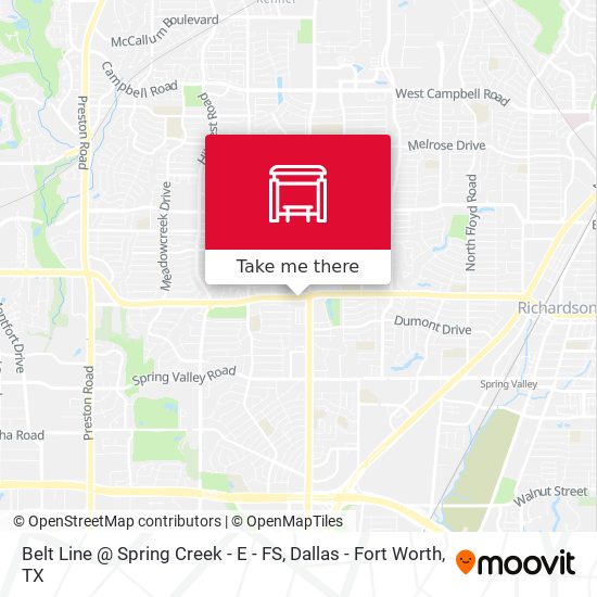 Belt Line @ Spring Creek - E - FS map