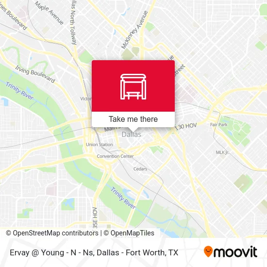 Ervay @ Young - N - Ns map